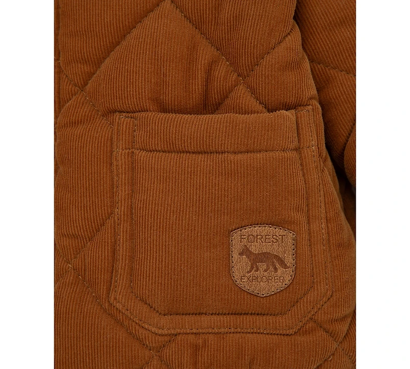Little Me Baby Boys Corduroy Jacket, Striped T-Shirt & Denim Pants, 3 Piece Set