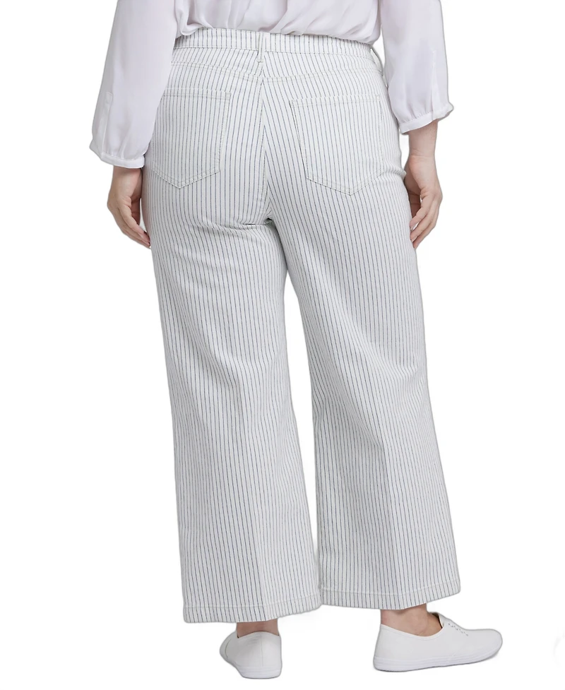 Nydj Plus Wide Leg Ankle Jeans