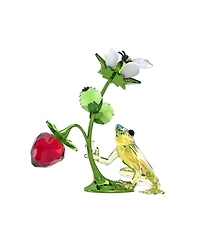 Swarovski Idyllia Frog, Bee and Strawberry Figurine