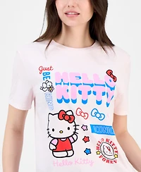 Love Tribe Juniors' Hello Kitty Mixed Graphic T-Shirt