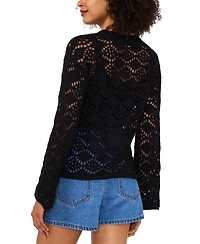 Vince Camuto Women's Pointelle Cotton Cardigan