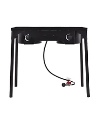 150000 Btu Double Burner Outdoor Stove Bbq Grill