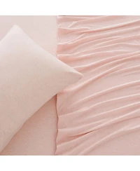 Linery & Co. Heathered Melange Cotton Jersey Knit Sheet Set