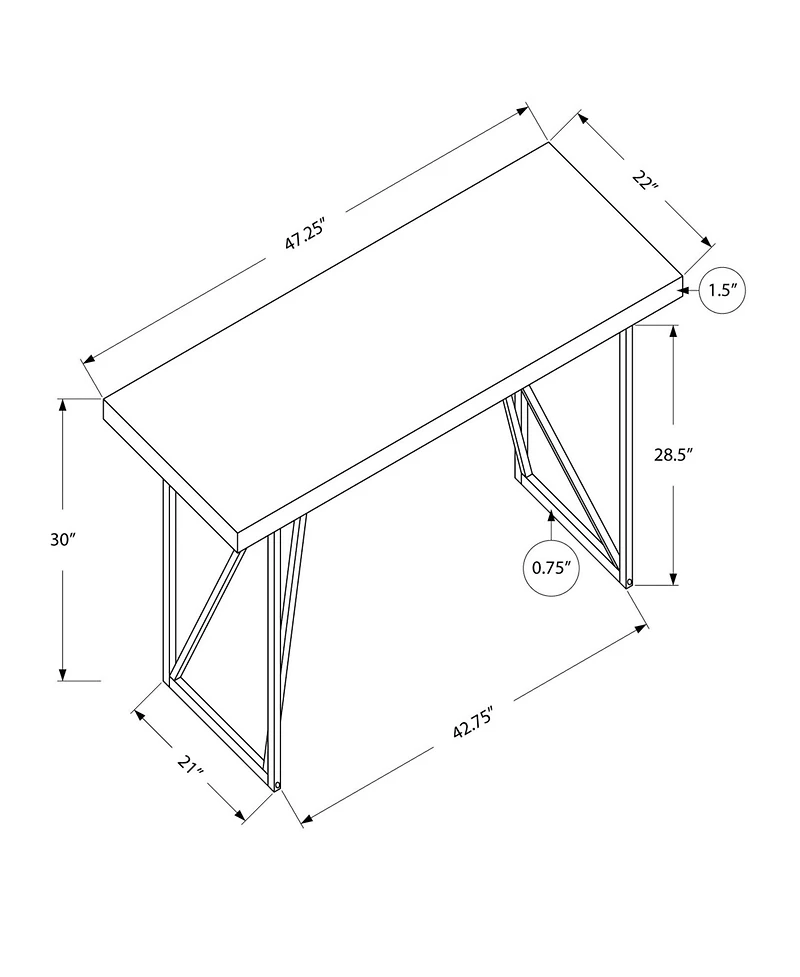 Ergonomic Computer Desk with Keyboard Tray and Monitor Stand