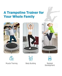 36 Inch Mini Folding Trampoline Portable Recreational Fitness Rebounder
