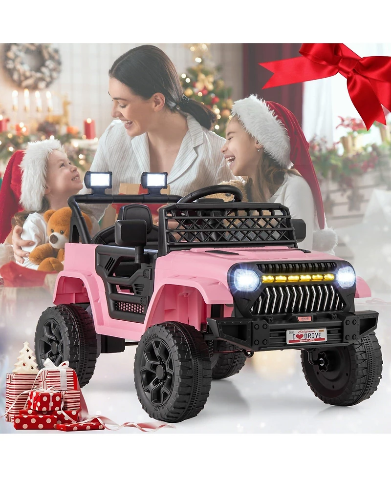 12V Kids Ride on Truck Car with Parental Remote and Music Player