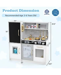 Toddler Pretend Play Kitchen for Boys and Girls 3-6 Years Old