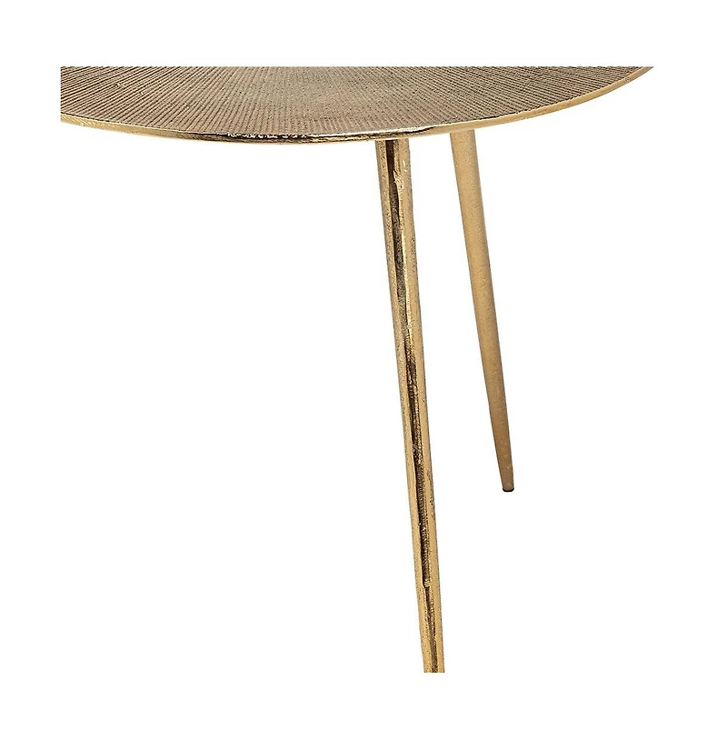 Minimalist Metal Round Accent Table – Stylish and Functional