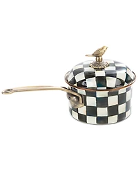 Mackenzie-Childs Courtly Check Enameled 2.5-Quart Saucepan