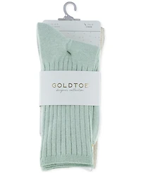 Gold Toe Women's 6-Pk. Ribbed Crew Socks 4585S5