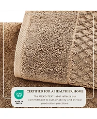 Linery & Co. Quick-Drying Cotton Diamond Waffle Textured 2-Piece Bath Sheet Set