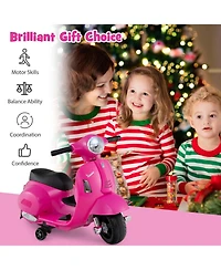 Licensed Vespa Kids Ride on Motorcycle with Led Headlight and Horn Sound