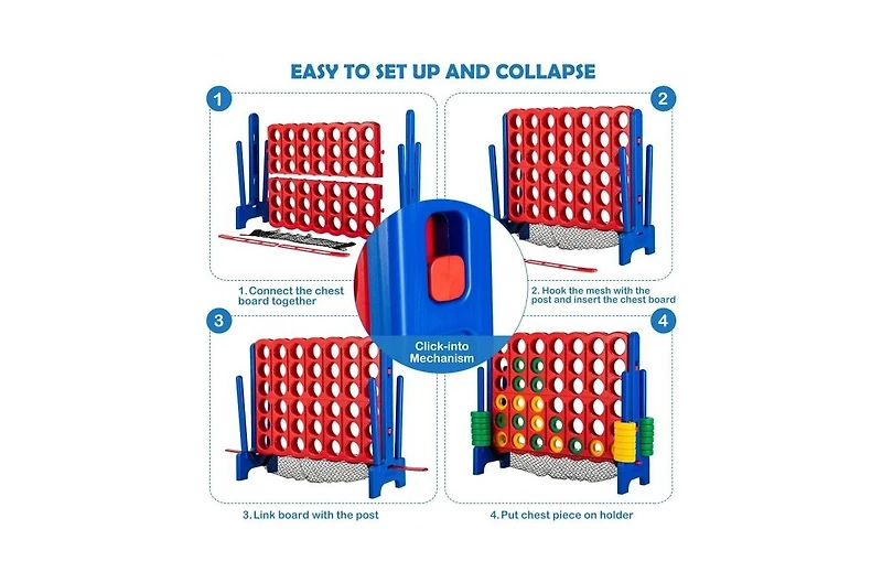 4-to-Score Giant Game Set with Net Storage