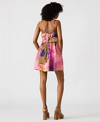 Steve Madden Women's Heather Printed Cotton Mini Dress