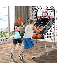 Indoor Double Electronic Basketball Game with 4 Balls