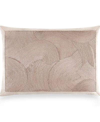 Donna Karan Home Cord Swirl Decorative Pillow, 14" x 20"
