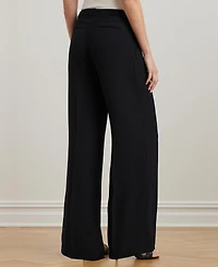 Lauren Ralph Women's Double-Faced Georgette Wide-Leg Pants