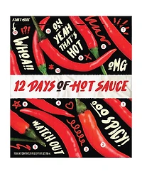Msrf Holiday 12 Days of Hot Sauce Gift Box Advent Calendar, 12 Piece