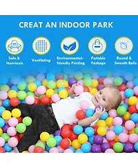 Pink Portable Kid Play House Play Tent with 100 Balls