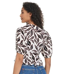 Bar Iii Women's Resort Daze Tie-Front Top Swim Cover-Up, Exclusively at Macy's