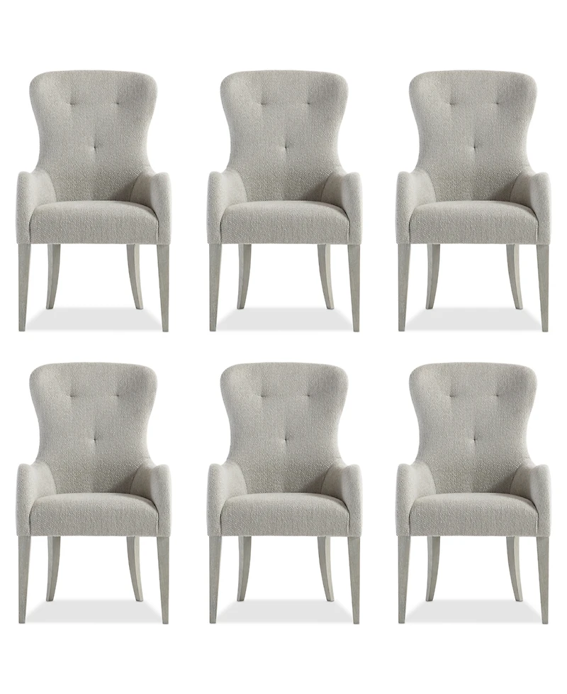Cornelia 6-Pc. Tufted Arm Chair Set