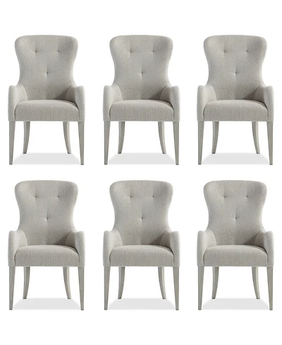 Cornelia 6-Pc. Tufted Arm Chair Set
