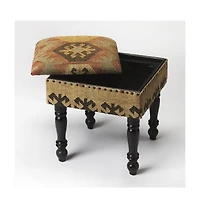 Modern Upholstered Ottoman – Linen Accent Bench for Cozy Living Room or Reading Nook
