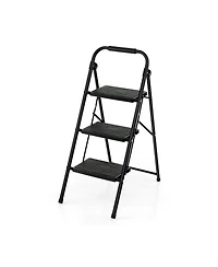 3-Step Ladder with Wide Anti-Slip Pedal-3-Step