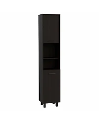 Modern Pantry Cabinet with Five Shelves for Kitchen Storage and Organization