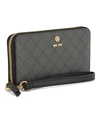 Nine West Lockup 9S Zip Around Wristlet