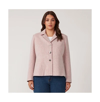 Estelle Cropped Floater Pink Jacket