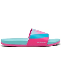 Adidas Men's Adilette Comfort Messi Slide Sandals from Finish Line