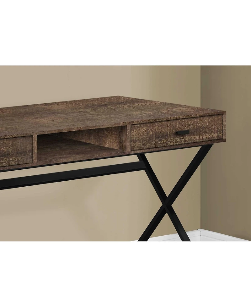 Modern Computer Desk with 2 Drawers and Sleek Work Surface