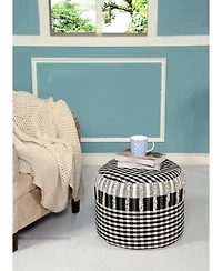 Soft Cotton Ottoman for Footrest Living Room and Cozy Seating
