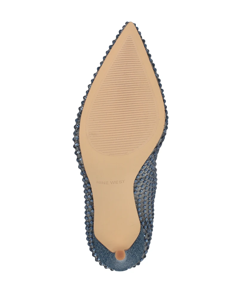 Nine West Women's Fresh Rhinestone Mesh Stiletto Pumps