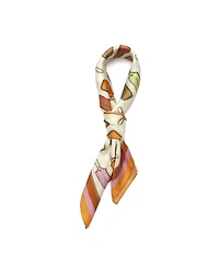 Coach Hangtag Print Silk Bandana Scarf