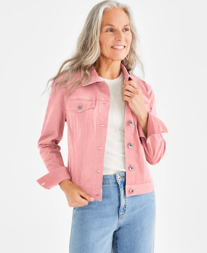 Style & Co Petite Classic Denim Jacket, Created for Macy's