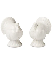 Lenox French Perle Carved Turkey Salt & Pepper Set