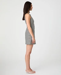 French Connection Women's Gingham Button-Front Mini Dress