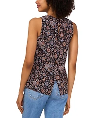 Vince Camuto Women's Printed Keyhole Tank Top