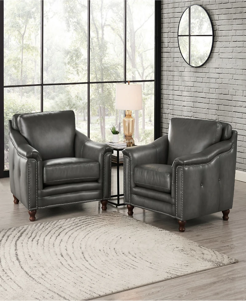 Hydeline Belfast 42" Top Grain Leather Armchair