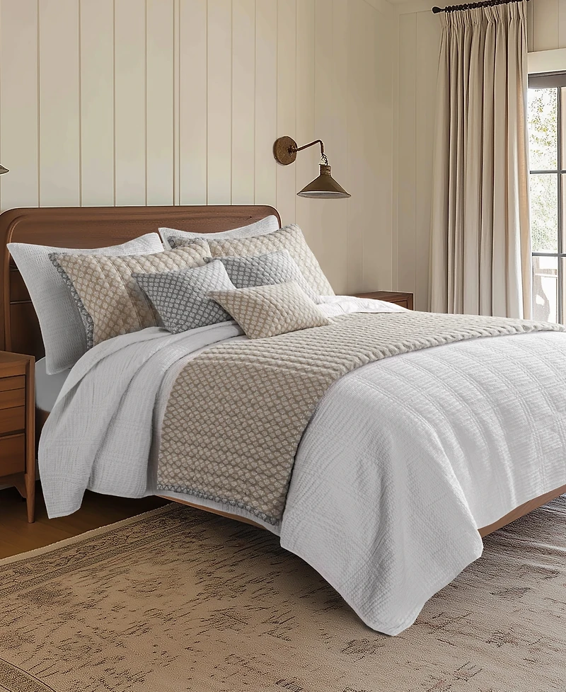 Levtex Cloud Waffle Textured 3-Pc. Quilt Set, Full/Queen