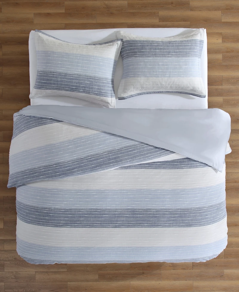 Levtex Sand Stripes Textured 3-Pc. Comforter Set