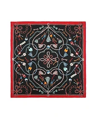 Kate Spade New York Women's Lock and Key Silk Square Scarf