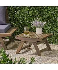 Outdoor Wooden Side Table by Christopher Knight Home