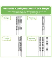 3-Pack Outdoor Plant Support Frame for Raised Garden Bed