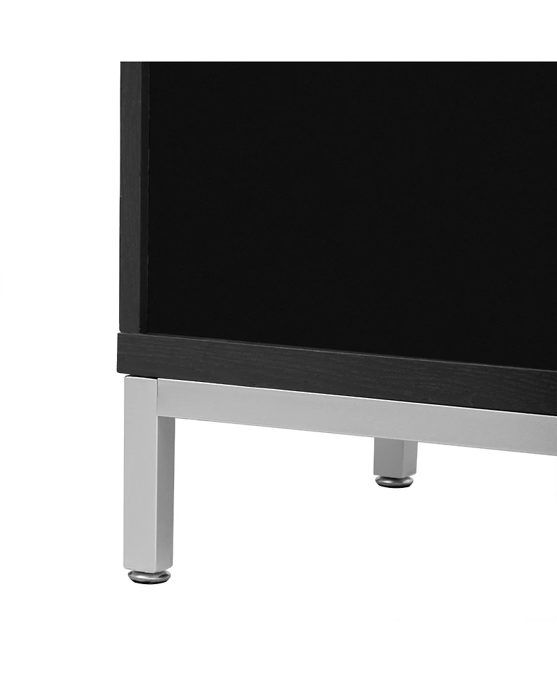 Streamdale Wooden and Metal Leg Accent Cabinet for Living and Dining Room
