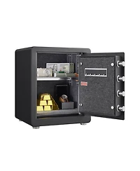 Safe Box: Fireproof Bag, Smart Alert, Removable Shelf