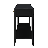 Streamdale Modern Entryway Table with Striped Drawers and Long Legs