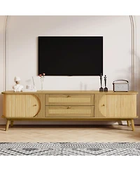 Streamdale Rattan Tv Stand for TVs up to 75''
